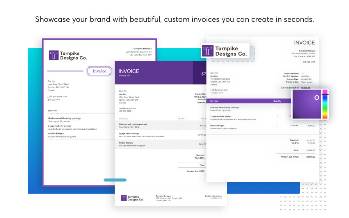 changing font size in wave invoices