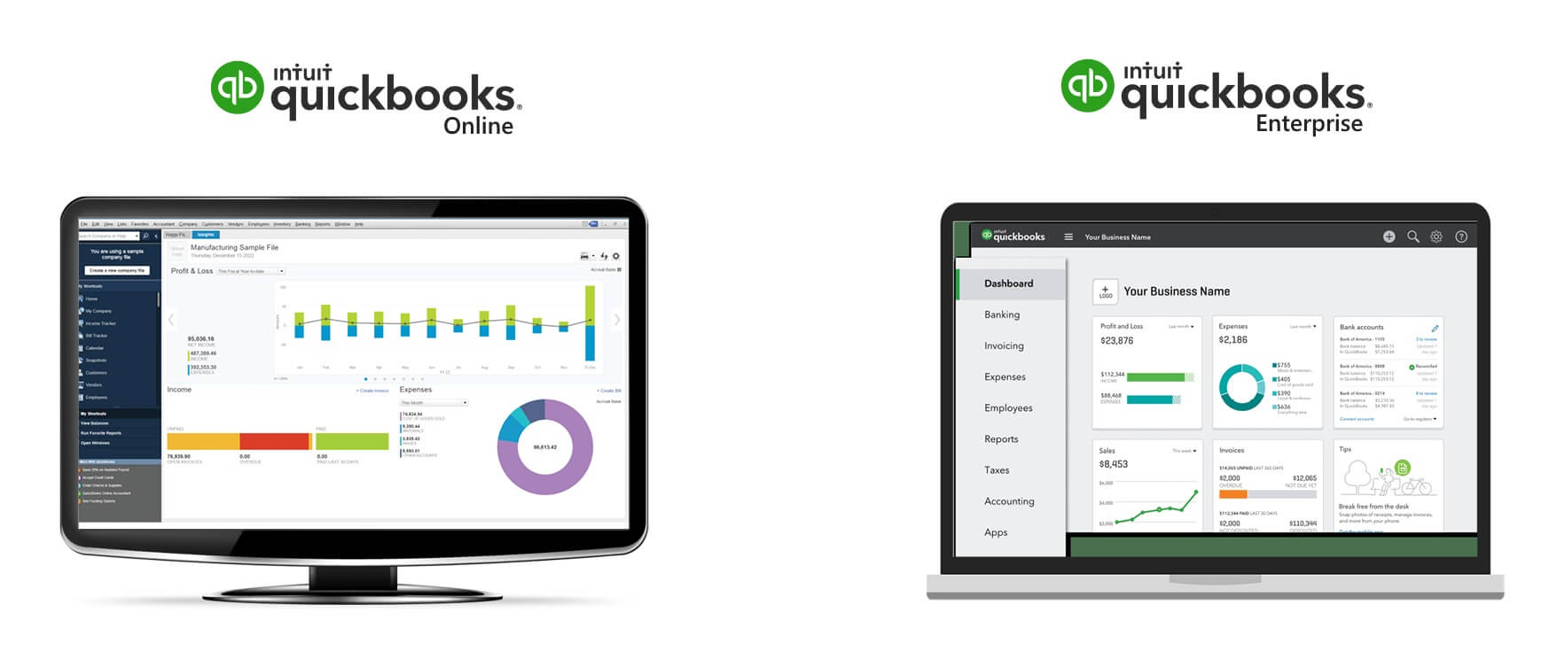 quickbooks pro vs quickbooks online